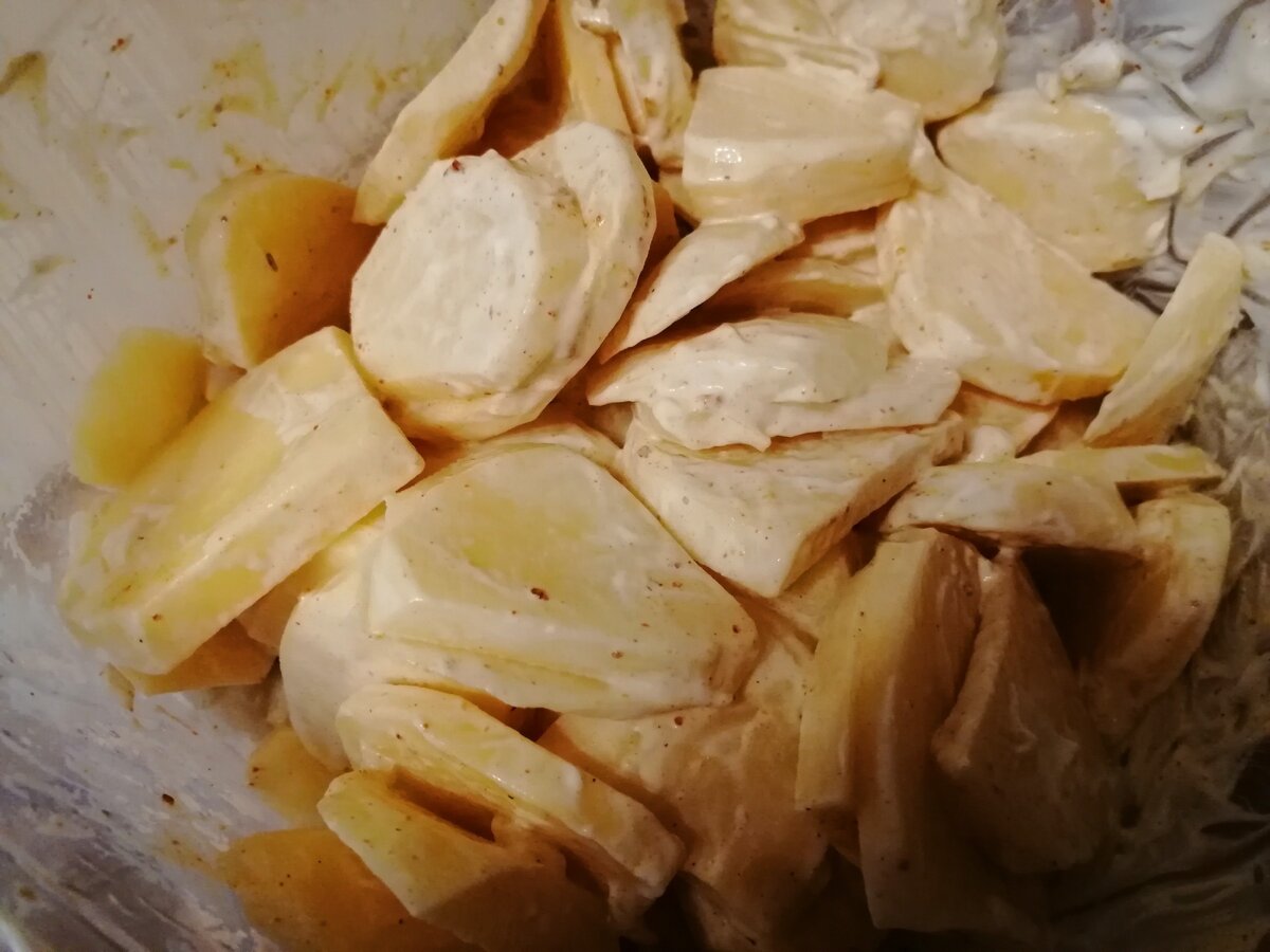 Курица с картофелем в духовке слоями. Мой рецепт обеда