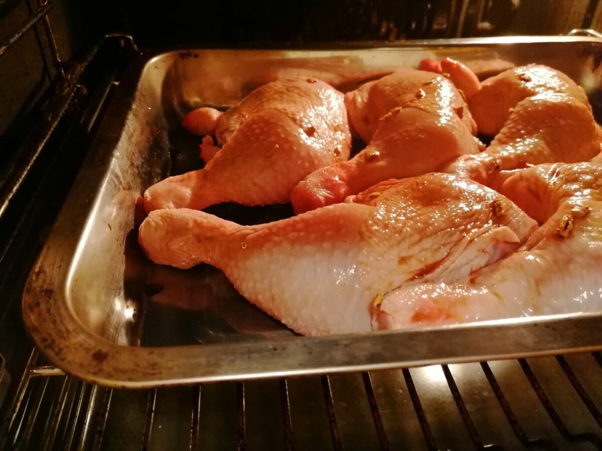 Золотистая курочка с цедрой лимона в духовке. Мой новый рецепт