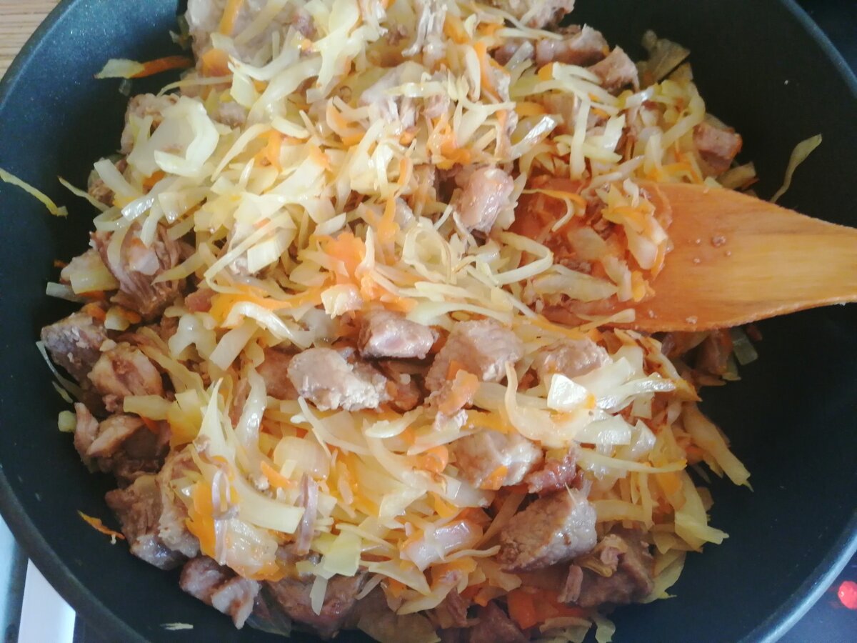 Свинина с капустой. "Для меня по-новому". Подробный рецепт