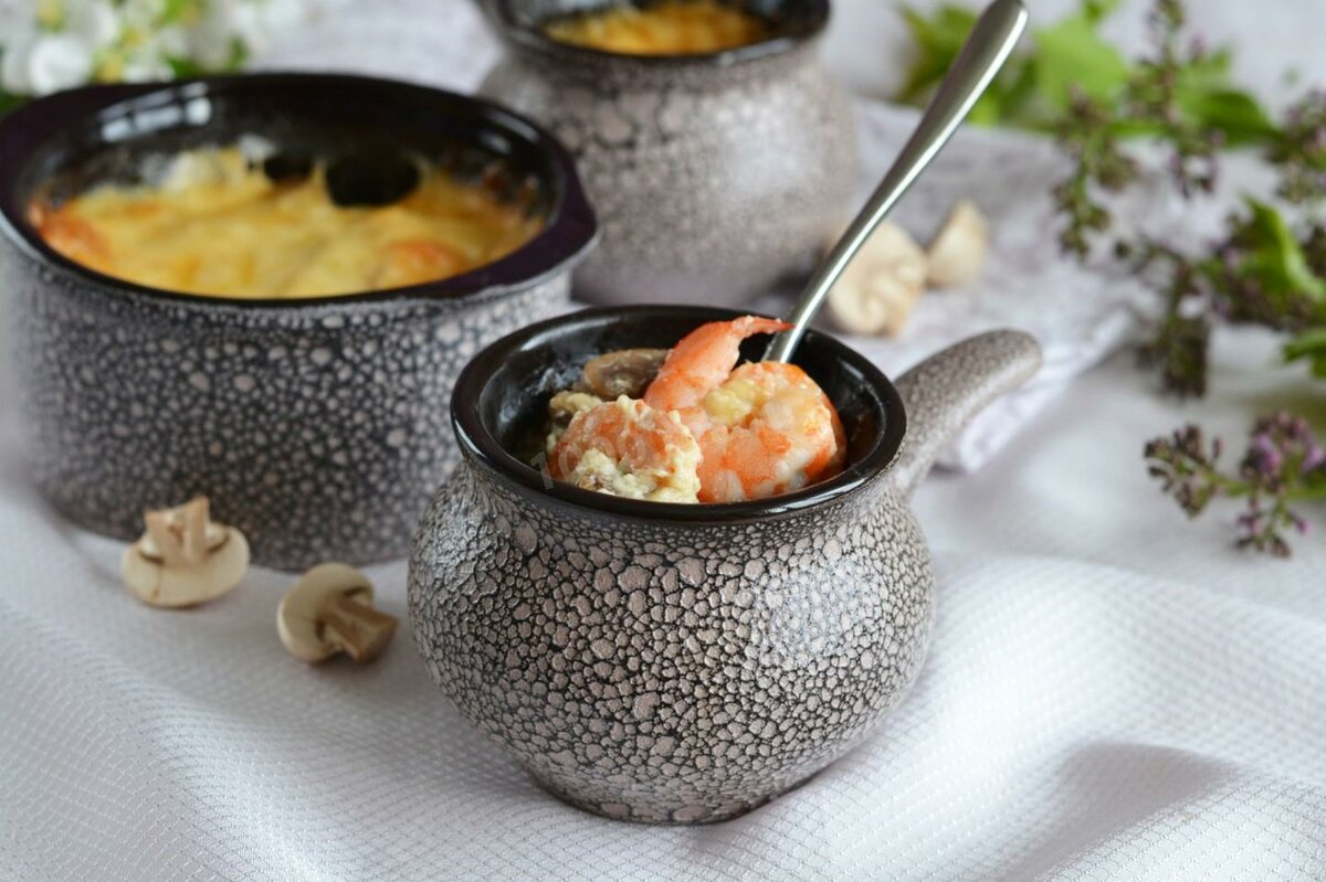 ЖУЛЬЕН С КРЕВЕТКАМИ 🍤 ОБЪЕДЕНИЕ!