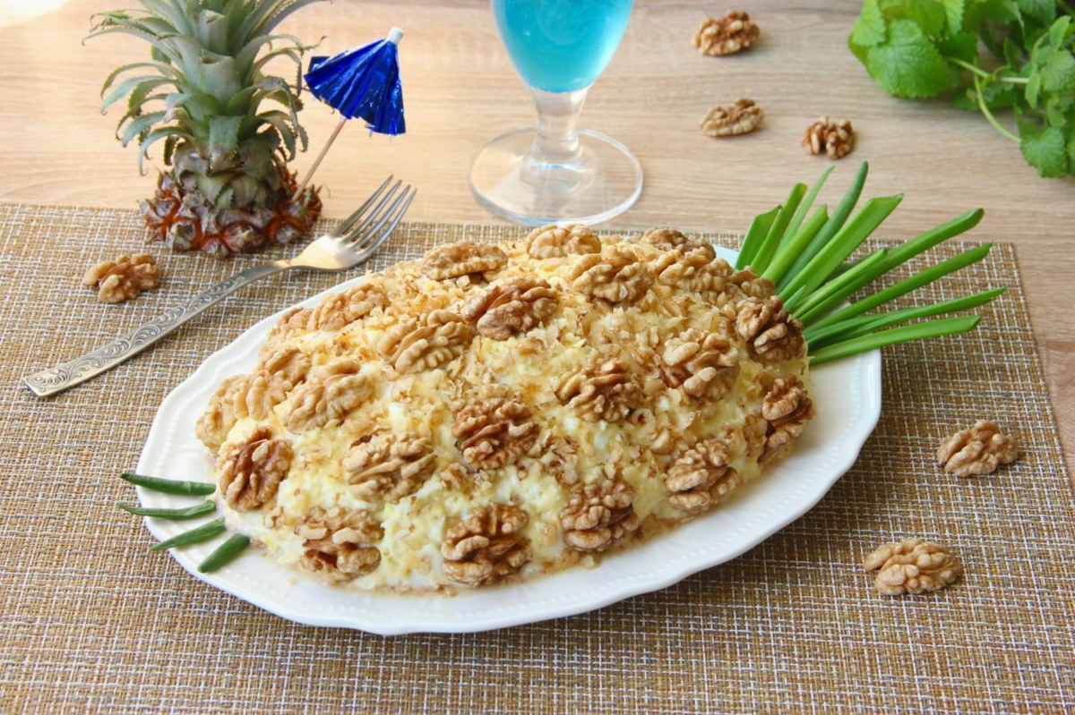 САЛАТЫ С АНАНСАМИ🍍ТОП 5+ ИЗЫСКАННЫХ РЕЦЕПТОВ