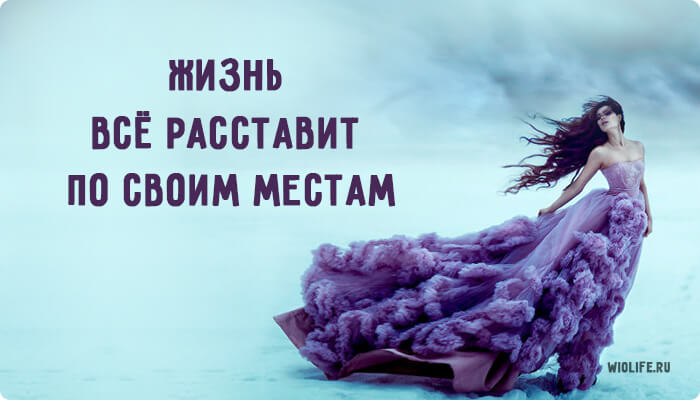 Жизнь всё расставит по своим местам… Жизнь всё расставит по своим местам…